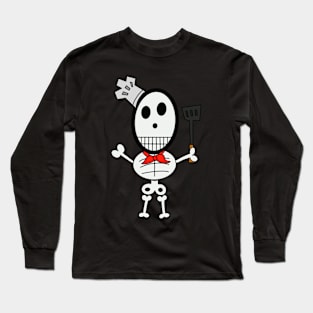 Cute skeletons doodle style Long Sleeve T-Shirt